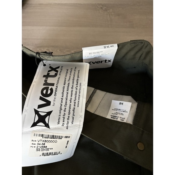 NWT Vertx Pants Mens 34 Cargo Straight Ripstop Tactical Utility Gorpcore Hike - Picture 7 of 14
